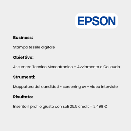 caso studio Epson