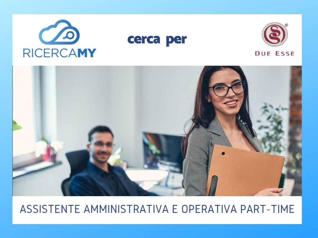 Assistente amministrativa e operativa part time